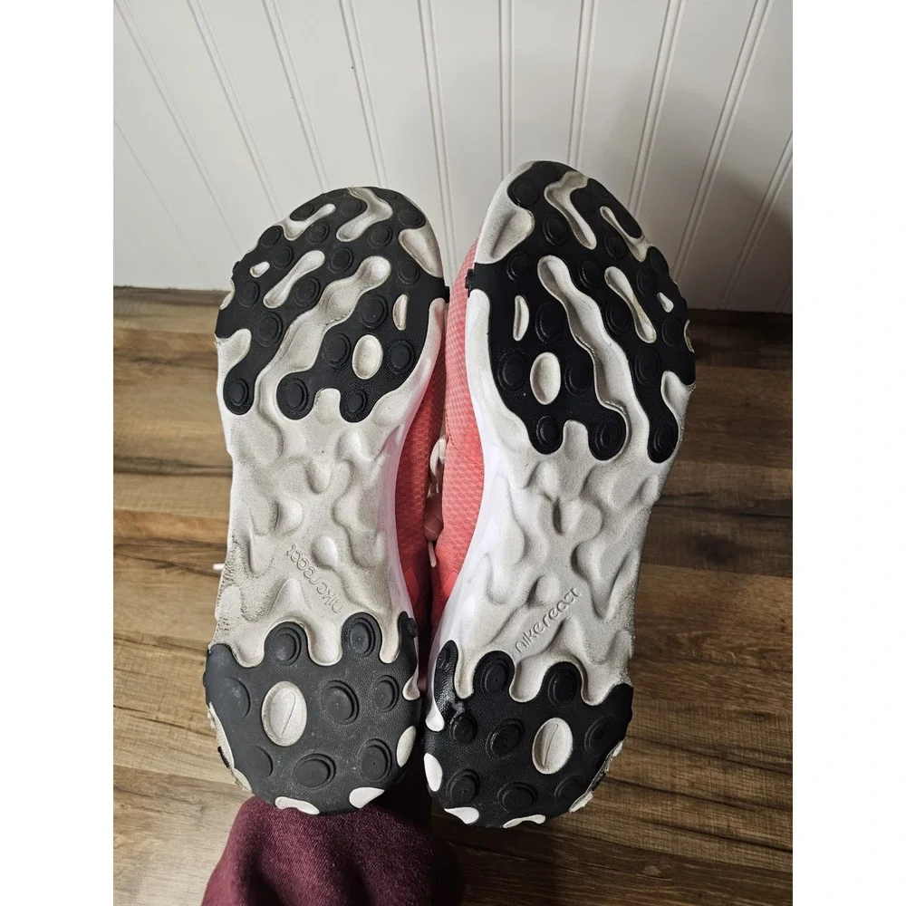 Nike React Element 55 SE Ember Glow Light Bone White Black Men Sz 9.5 CI3831-800